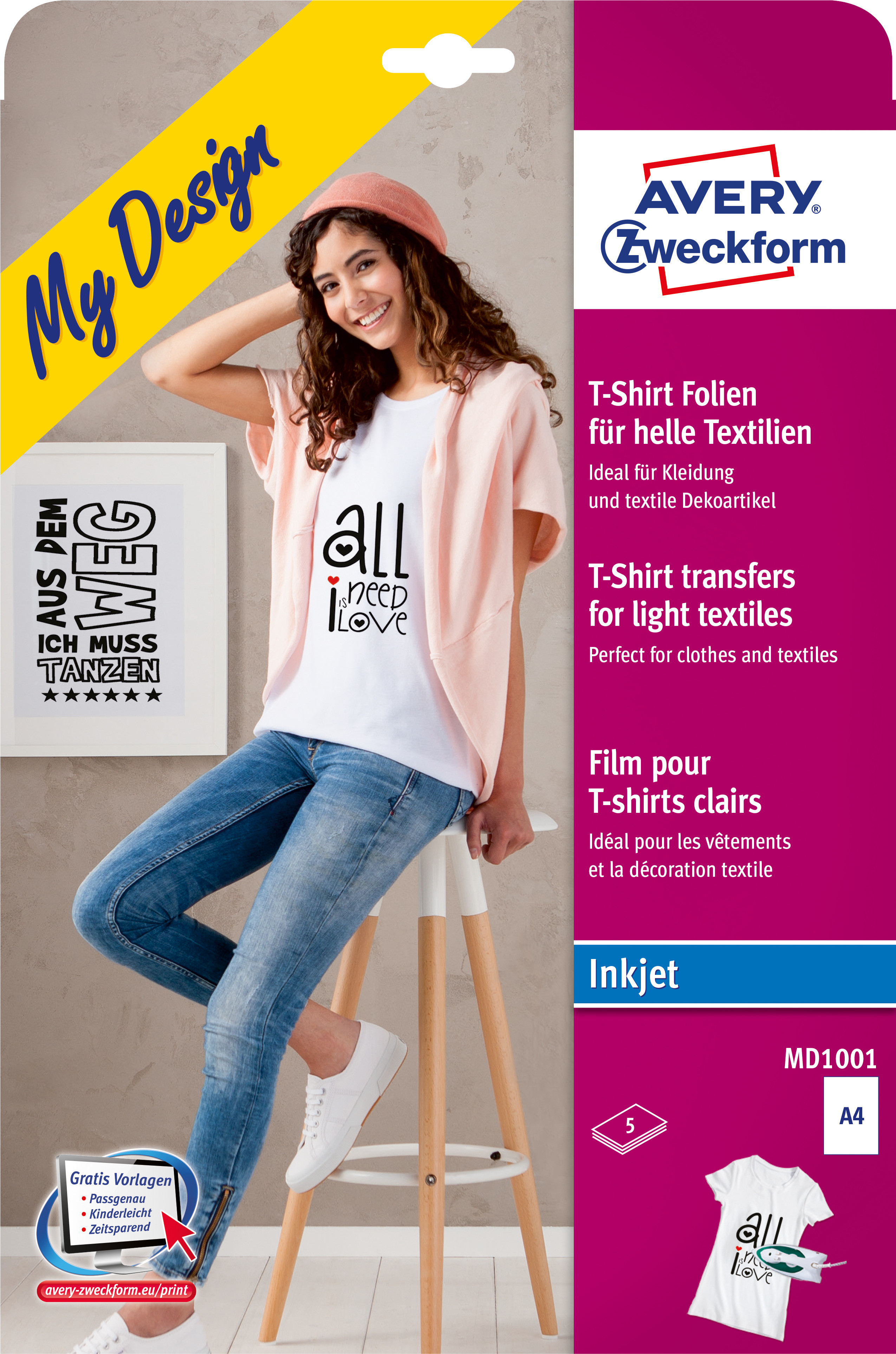 BildeT-shirt Transfer T/lyst Textil