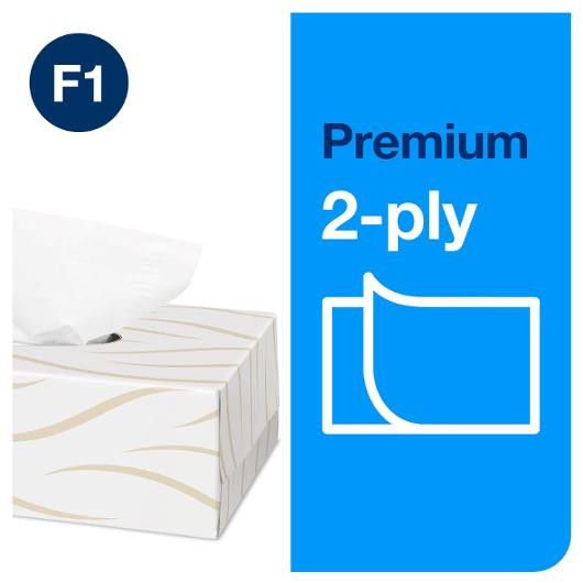 Ansiktsserviett Tork Premium 2L F1 (100 stk)