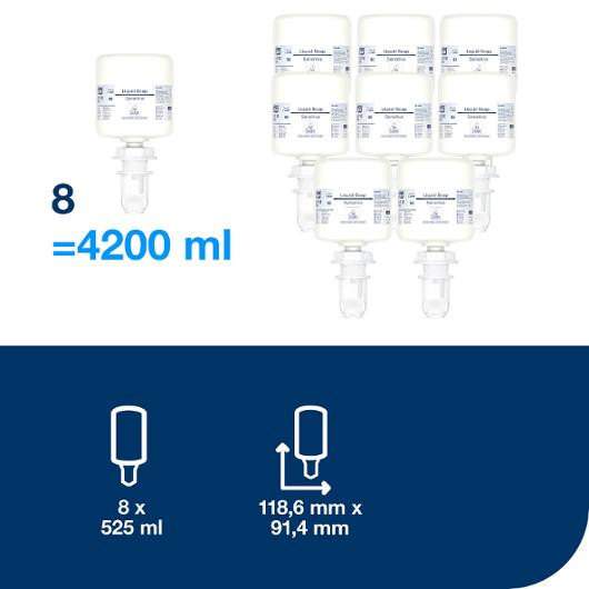 Håndsåpe Tork Sensitiv U/P S5 Mini 525Ml