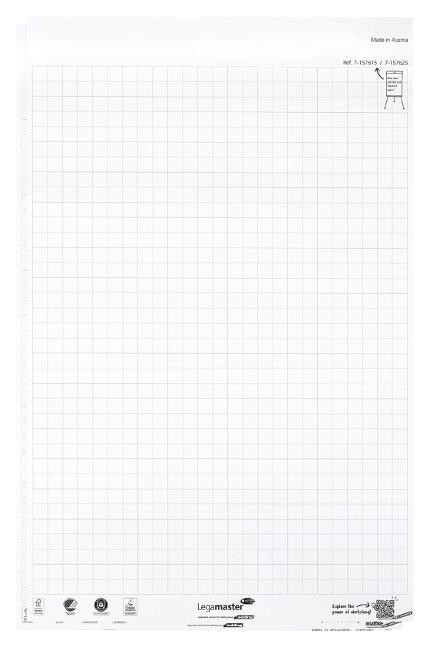 BildeFlippoverblokk Legamaster Rute65X98 (2 stk)