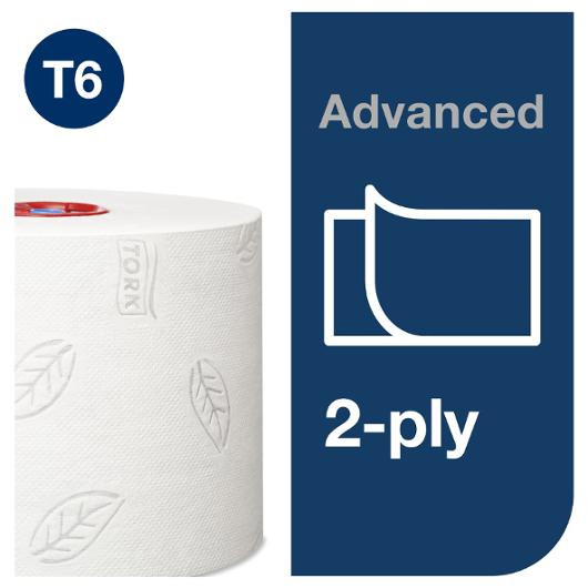 Toalettpapir Tork Advance 2L T6 100M (27 ruller)