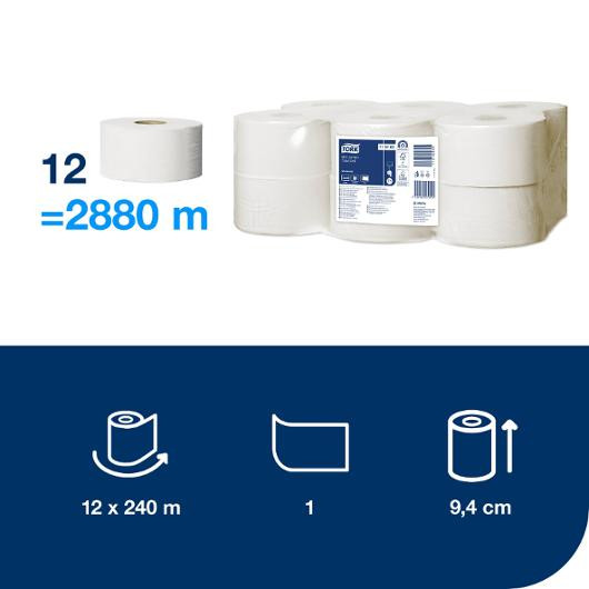 Toalettpapir Tork Universal T2 240M (12 stk)