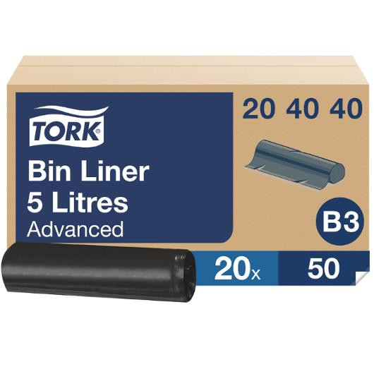 BildeHygienepose Tork Sanitet B3 Sort (1000 stk)