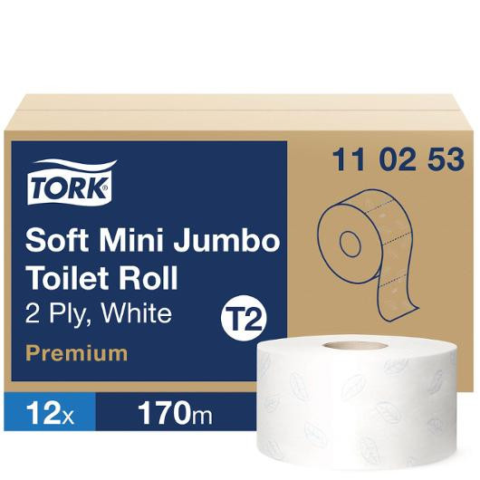 BildeToalettpapir Tork Premium 2L T2 170M (12 stk)