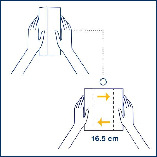 Dispenserserviett Tork N14 2L Hvit (720 stk/pk, 6 pakker)