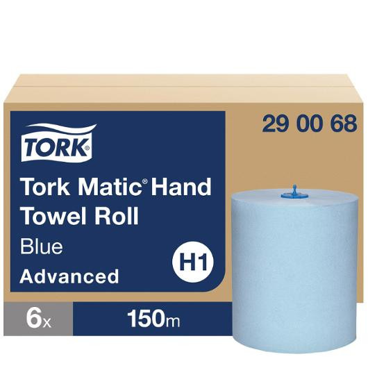 BildeTørkerull Tork Matic 2L H1 150M Blå (6 stk)