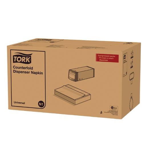 BildeDispenserserviett Tork 1L N1 Hvit (300 stk/pk, 24 pakker)