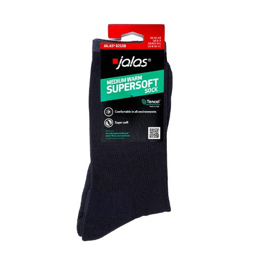 Sokk Jalas 8210B Halvfrotté 37-39 Sort