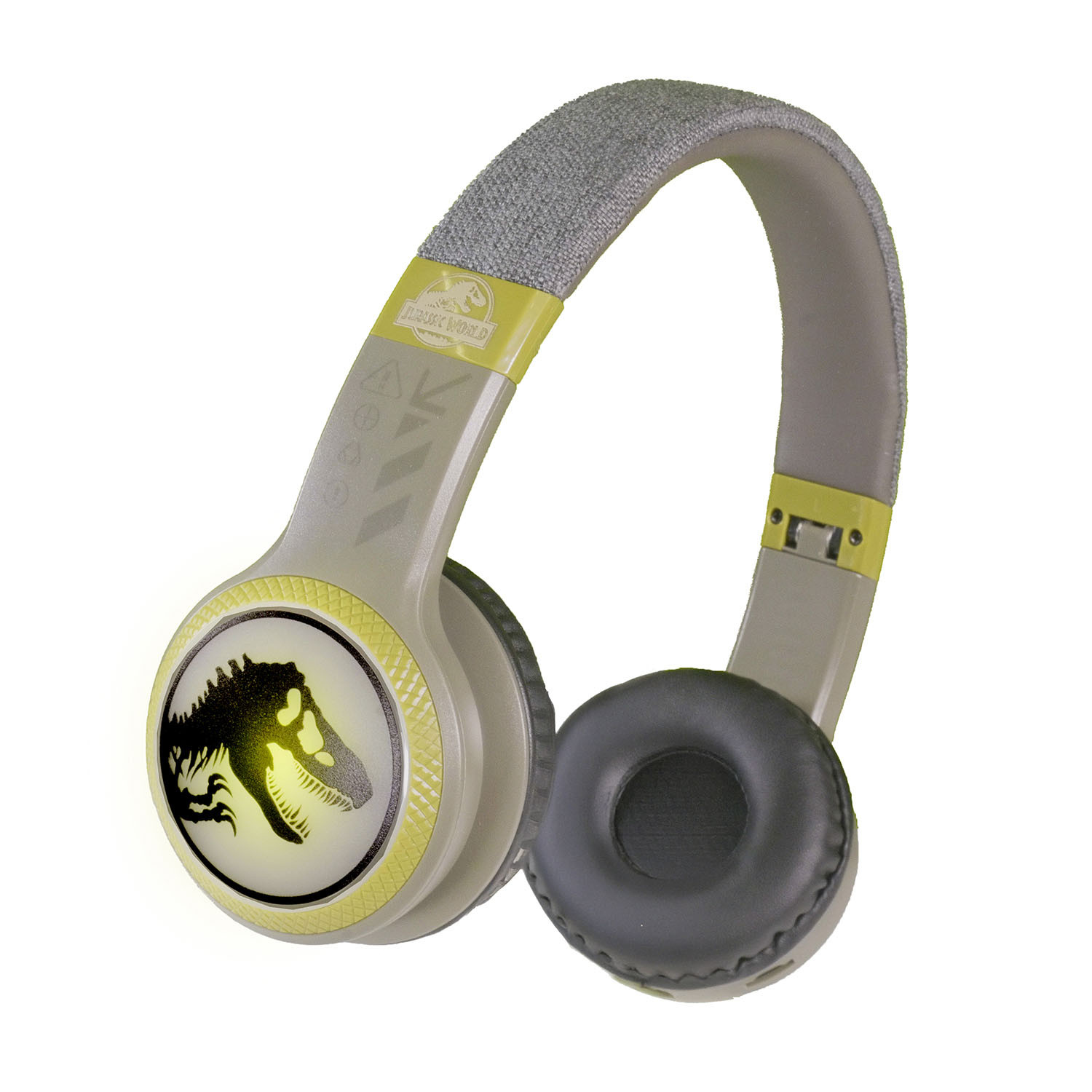 JURASSIC Headphone Wireless LED On-Ear T-Rex