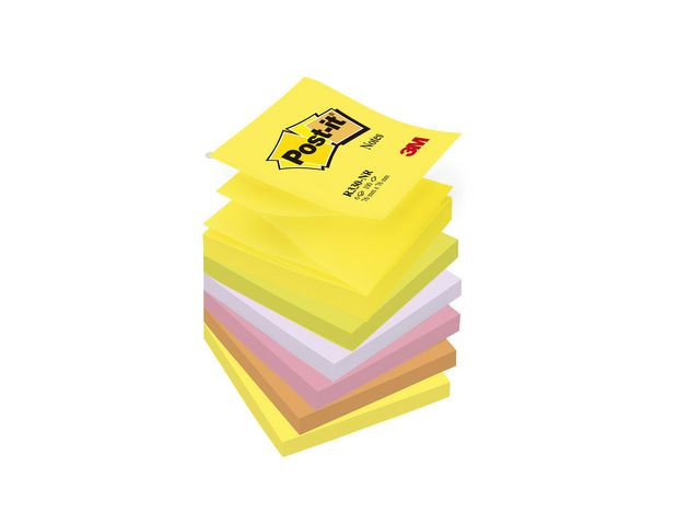 BildeNotatblokk Post-It Sszn 76X76 Neon (6 stk)