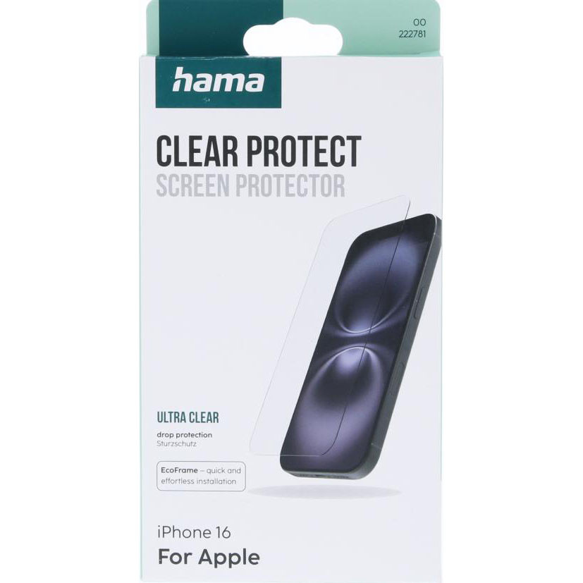 HAMA Clear Protect Screen Protector iPhone 16
