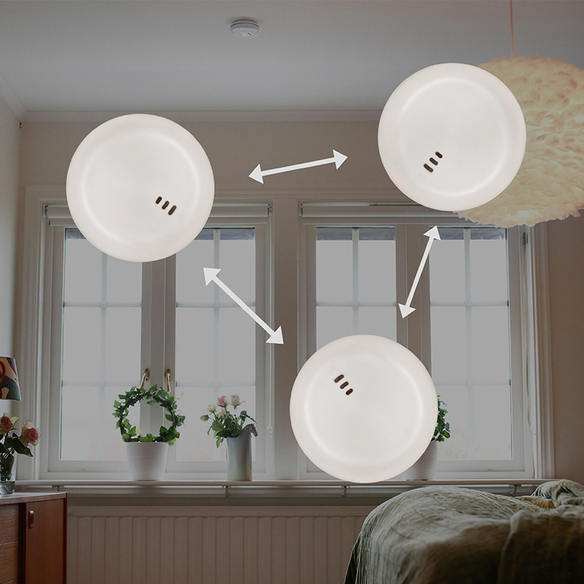 CAPIDI Smoke Alarm 2-pack White