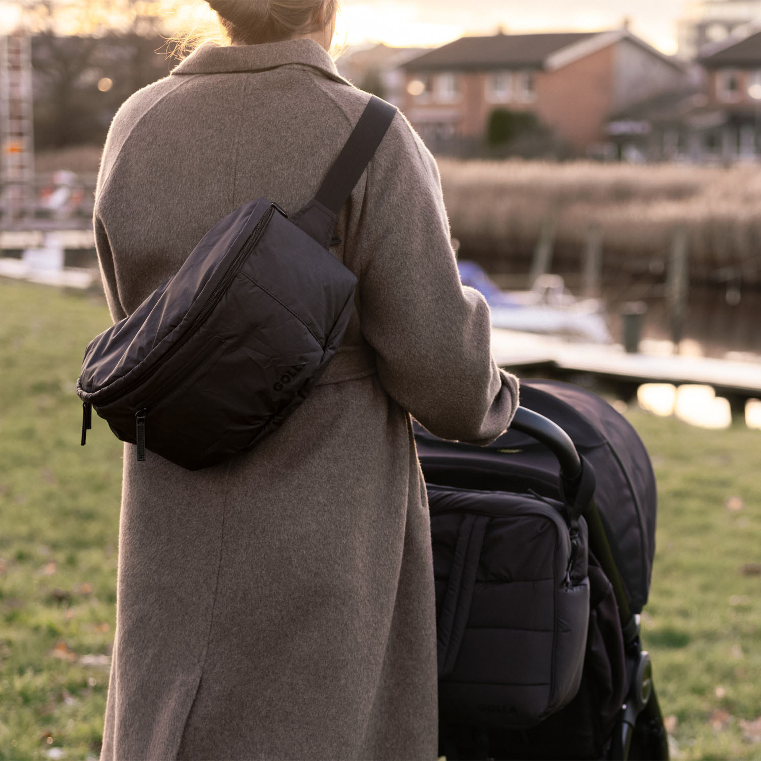 GOLLA Changing Bag/Bum Bag Ivy Polyester Black