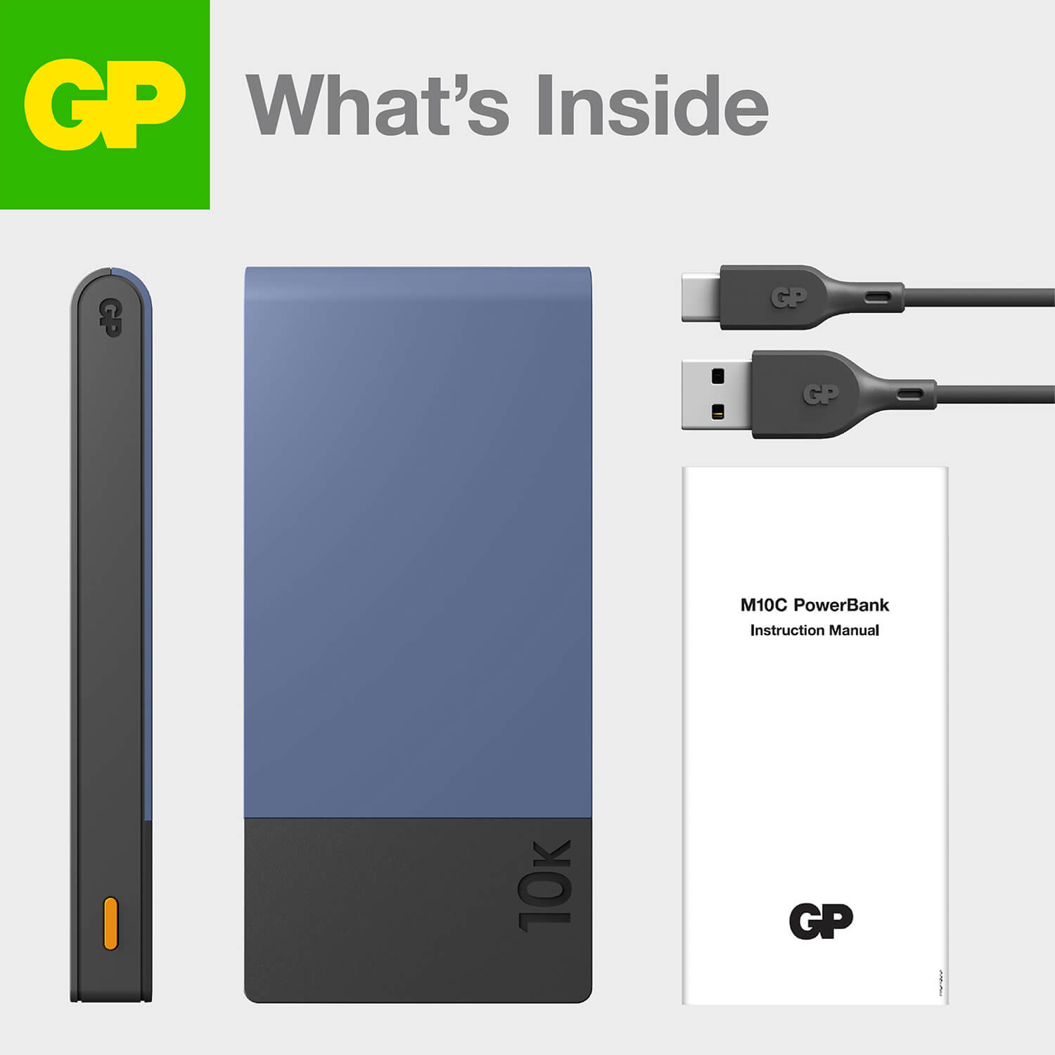 GP Powerbank M2+ 10000mAh Blue