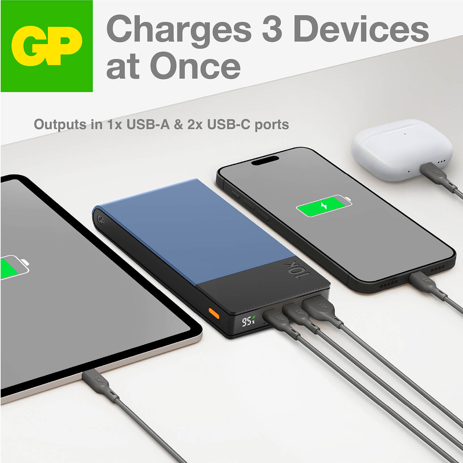 GP Powerbank M2+ 10000mAh Blue