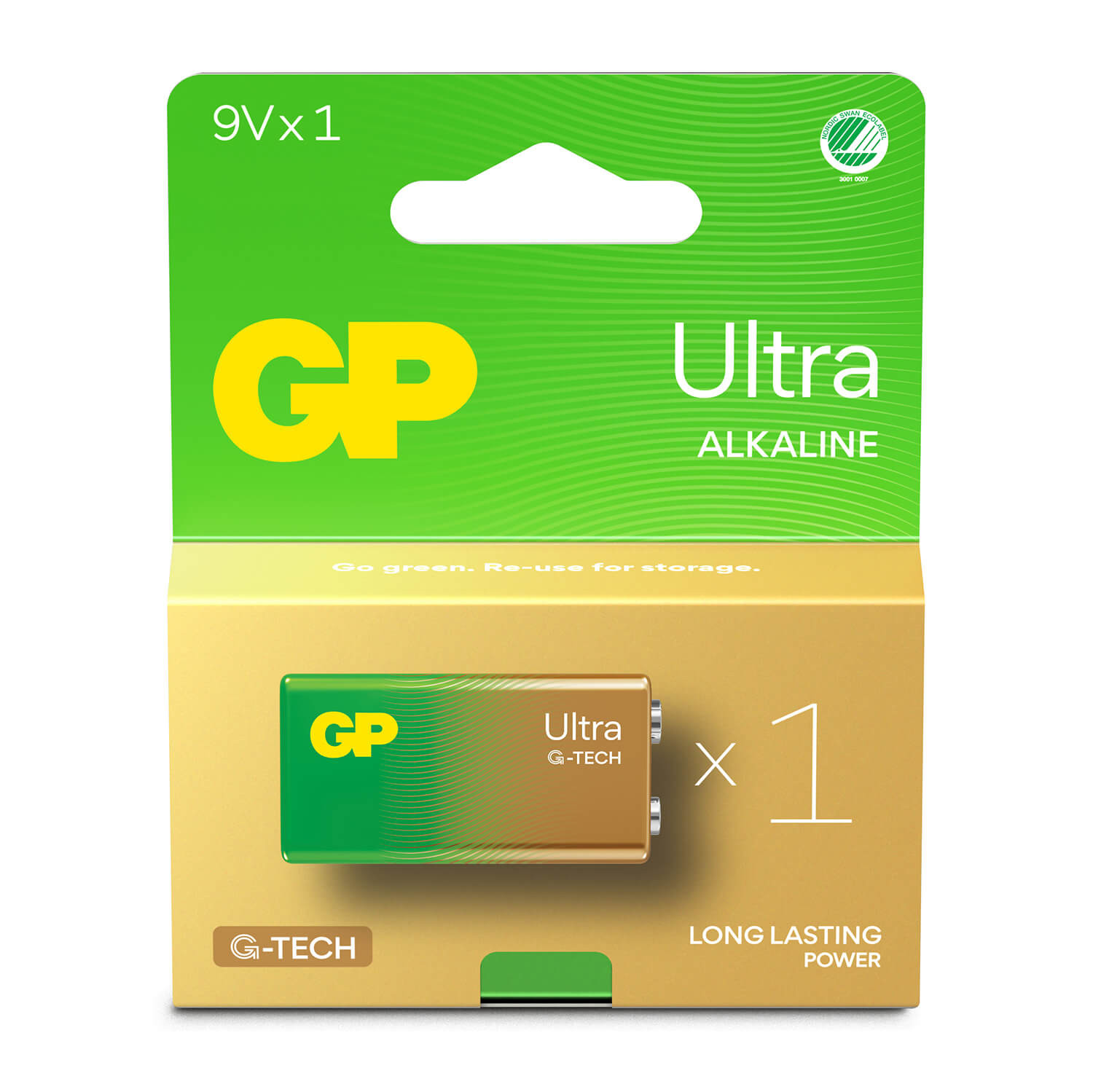 BildeGP Ultra Alkaline battery 9V 1-pack