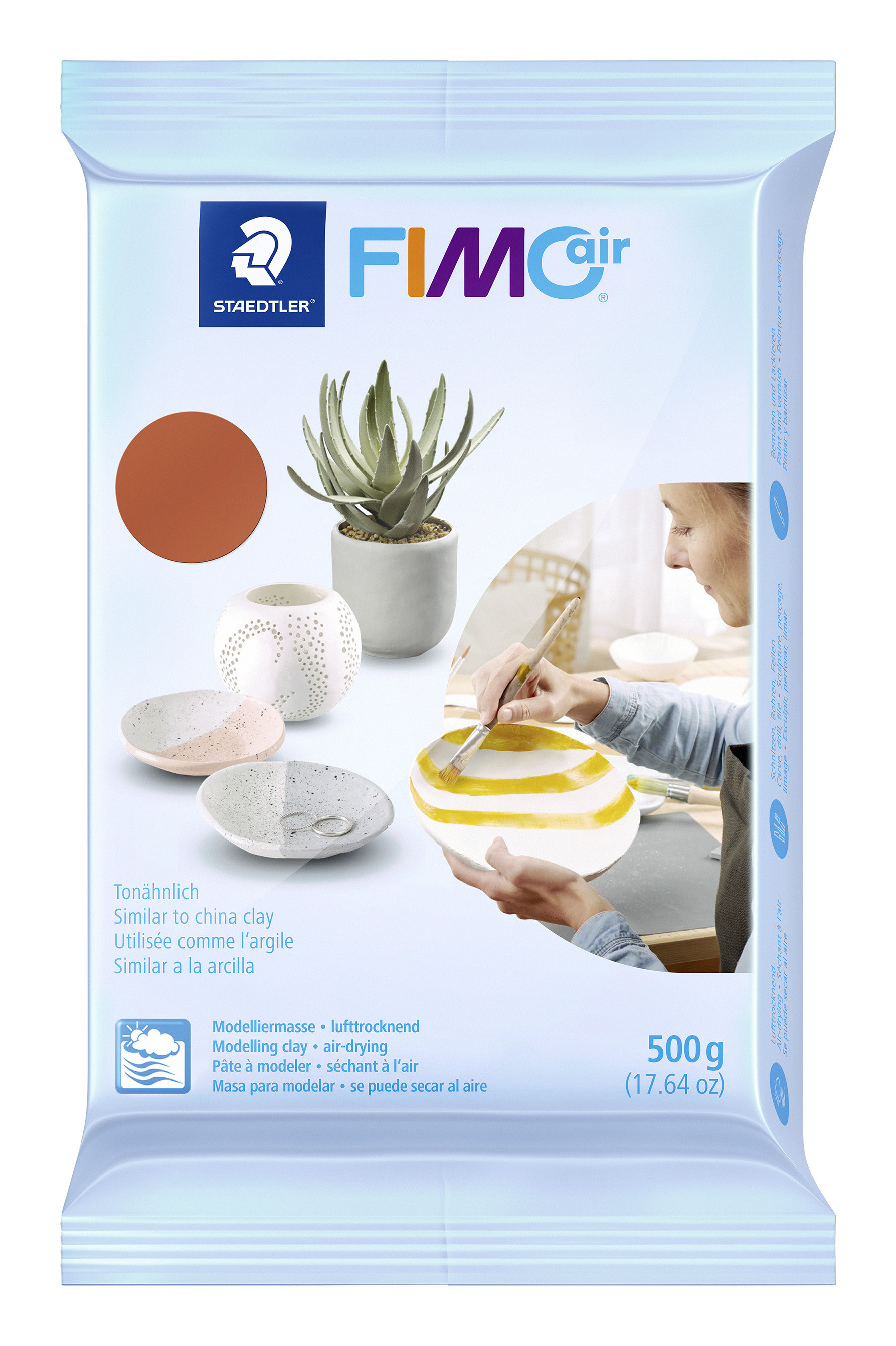 BildeModelleringsleire Fimo Air 500g Terracotta