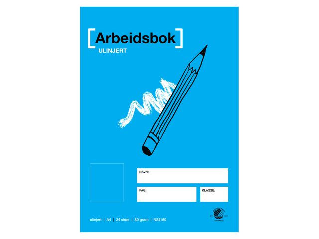 BildeArbeidsbok A4 80G Ulinjert (20 stk)