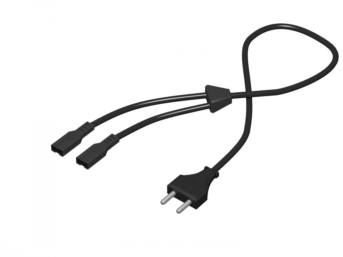 BildeoNEST Net Y-cable 230v - Black - 1m