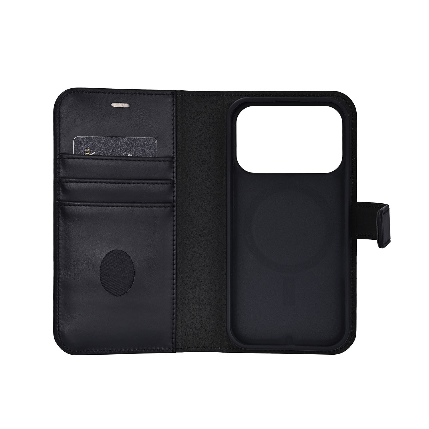 RADICOVER 2in1 Anti Radiation RFID 3 card MagS iPhone 17 Pro Black Leather