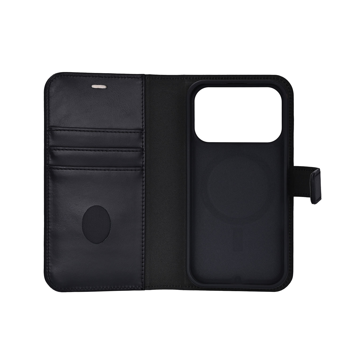 RADICOVER 2in1 Anti Radiation RFID 3 card MagS iPhone 17 Pro Black Leather