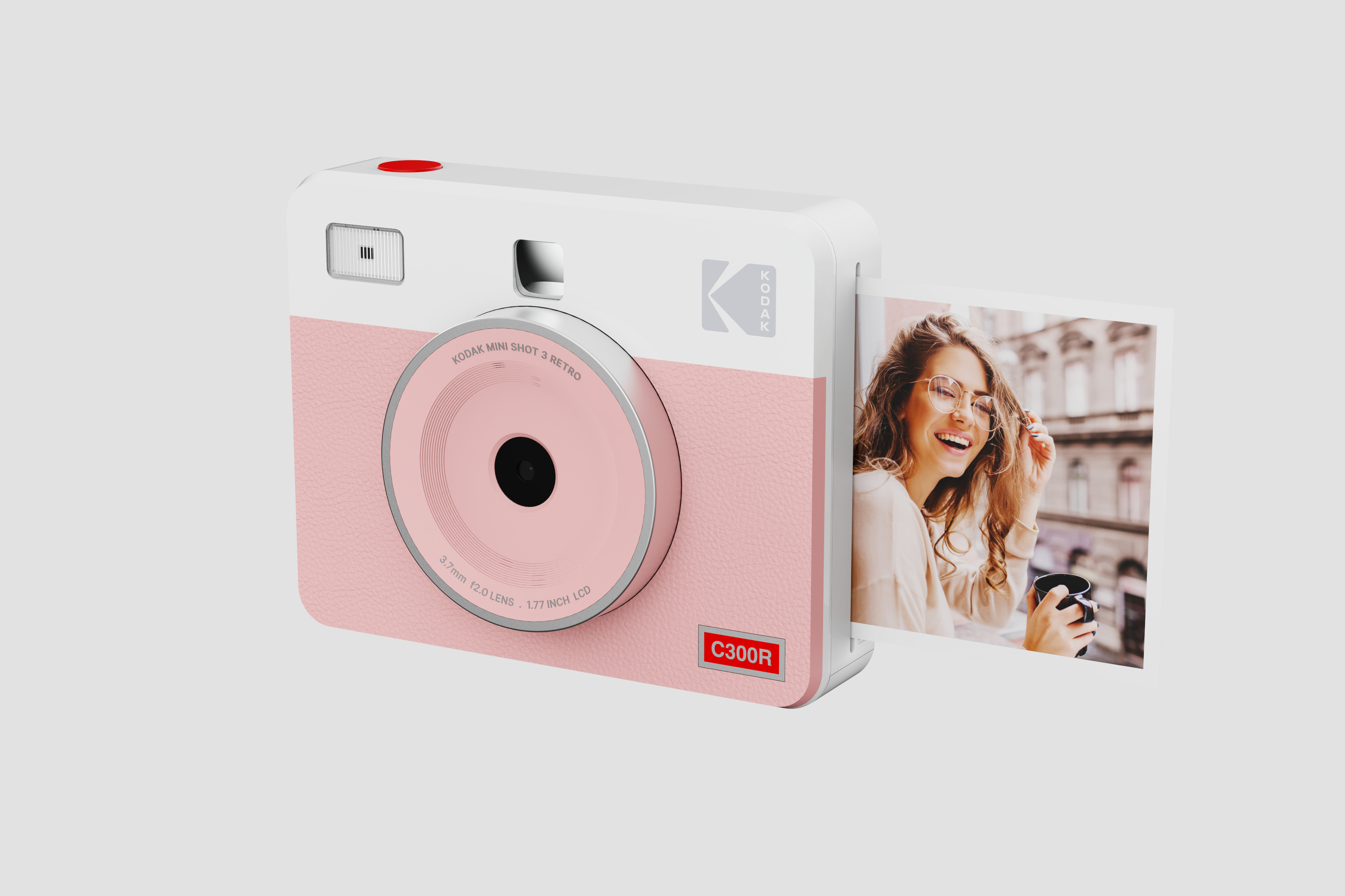 BildeKodak Mini Shot 3 Retro Instant Camera, Pink
