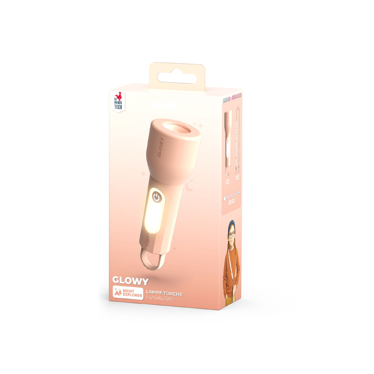 MOB Flashlight Glowy Pink