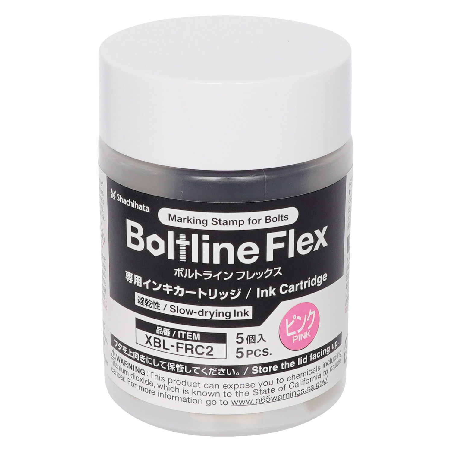 Boltline Flex Slow-Drying Ink Cartridge 5pcs Pink