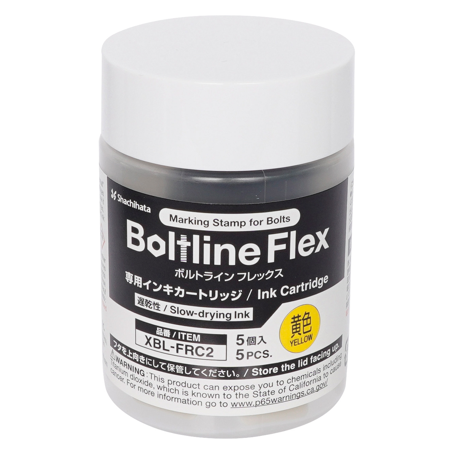 Boltline Flex Slow-Drying Ink Cartridge 5pcs Yellow