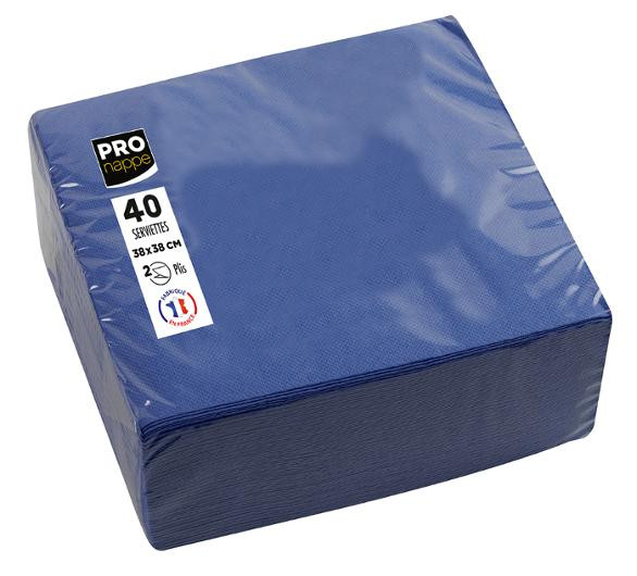 Serviett Pronappe 2L 38Cm Mørk Blå (40 stk)
