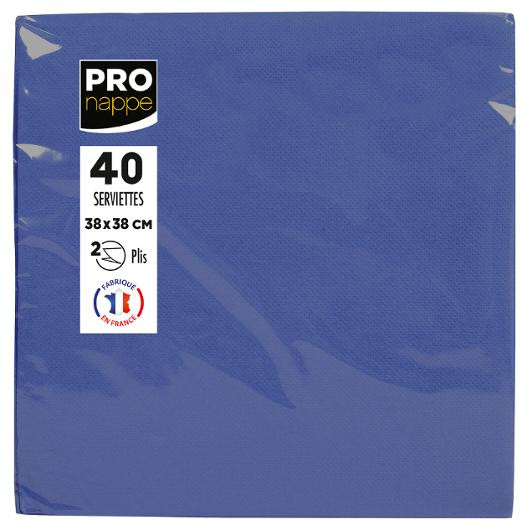 BildeServiett Pronappe 2L 38Cm Mørk Blå (40 stk)