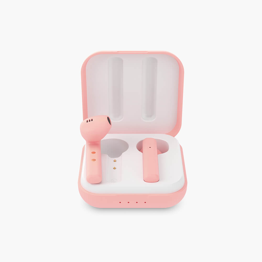 LEDWOOD Hodetelefon Hubble TWS True Wireless In-Ear Rosa Mic