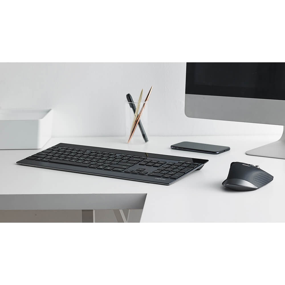 RAPOO Keyboard/Mice Set 9900M Wireless Multi-Mode Black