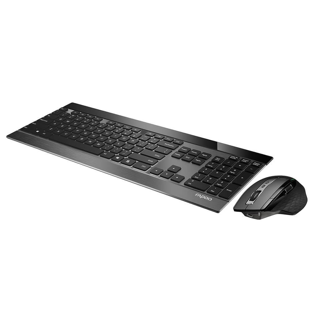 RAPOO Keyboard/Mice Set 9900M Wireless Multi-Mode Black