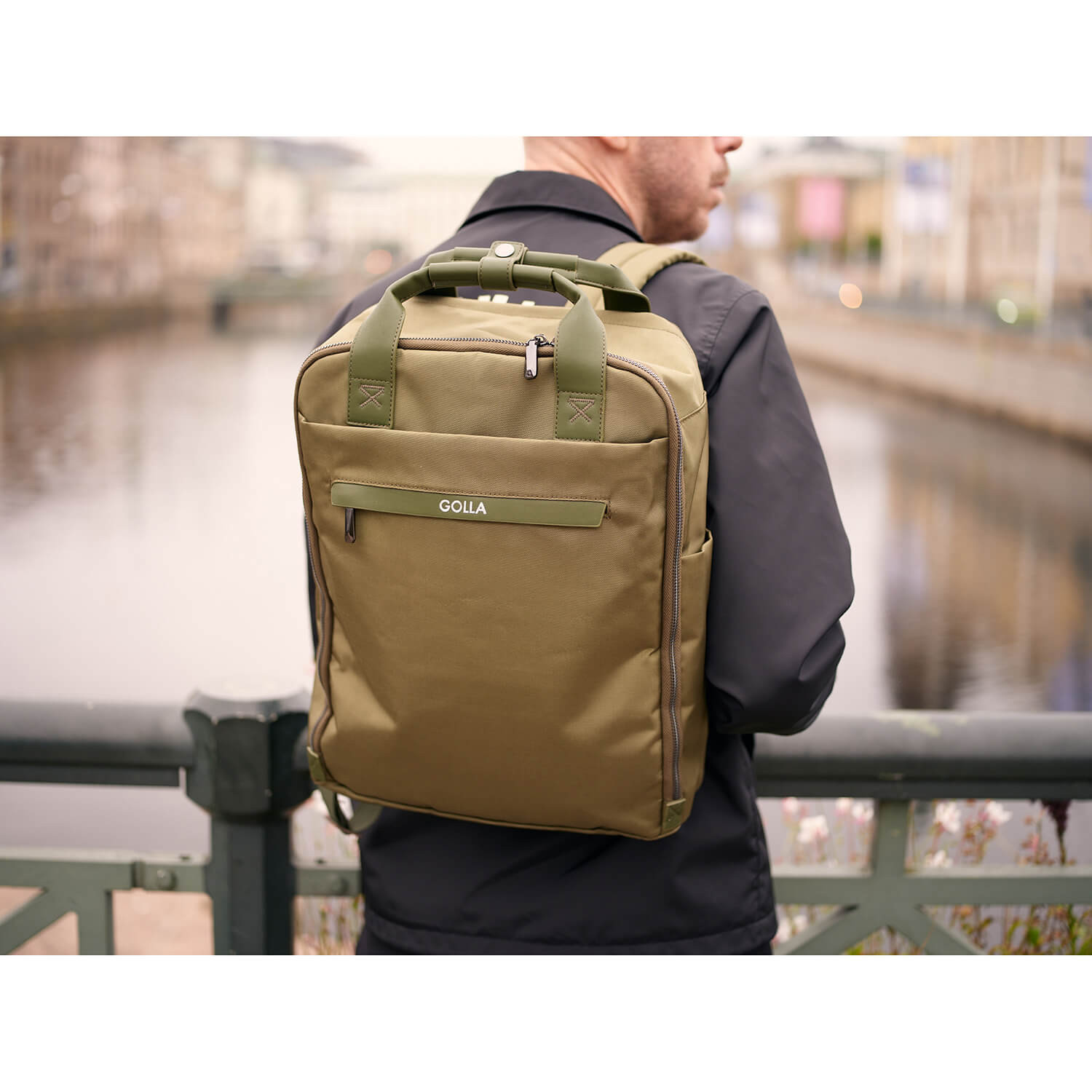 GOLLA Backpack Orion 13 litres Nylon and PU 15.6" Green