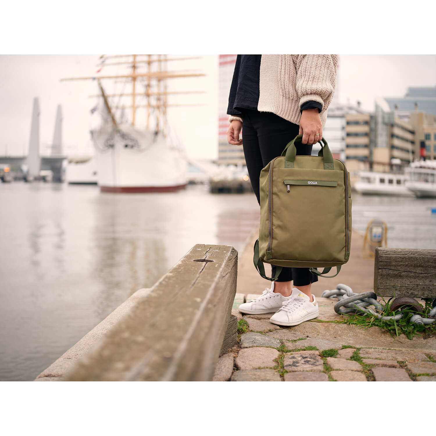 GOLLA Backpack Orion 13 litres Nylon and PU 15.6" Green