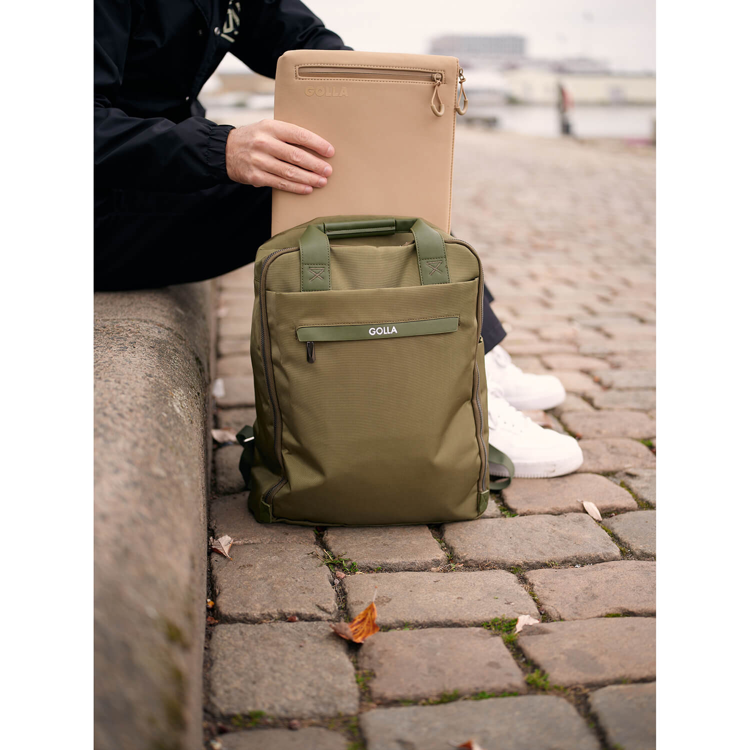 GOLLA Backpack Orion 13 litres Nylon and PU 15.6" Green