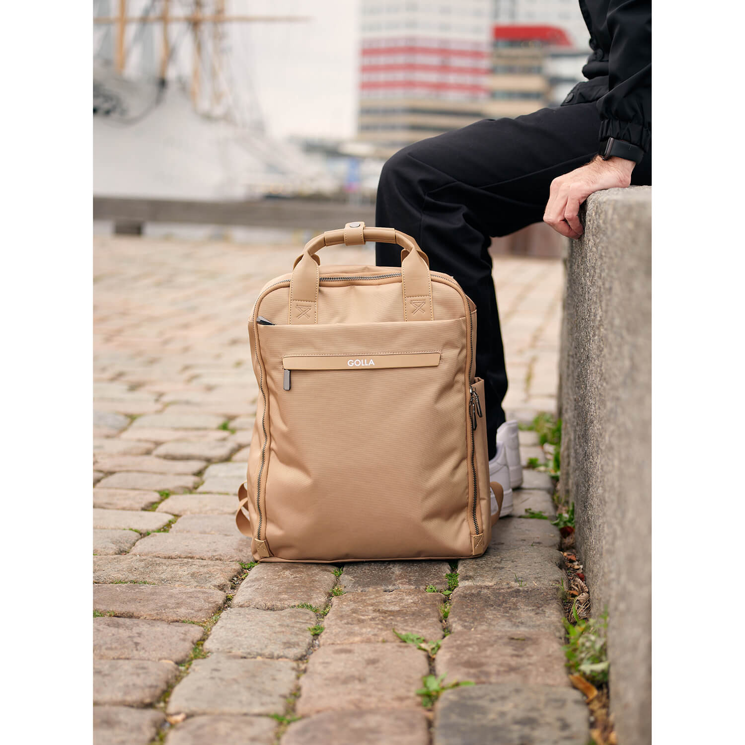 GOLLA Backpack Orion 13 litres Nylon and PU 15.6" Coffee