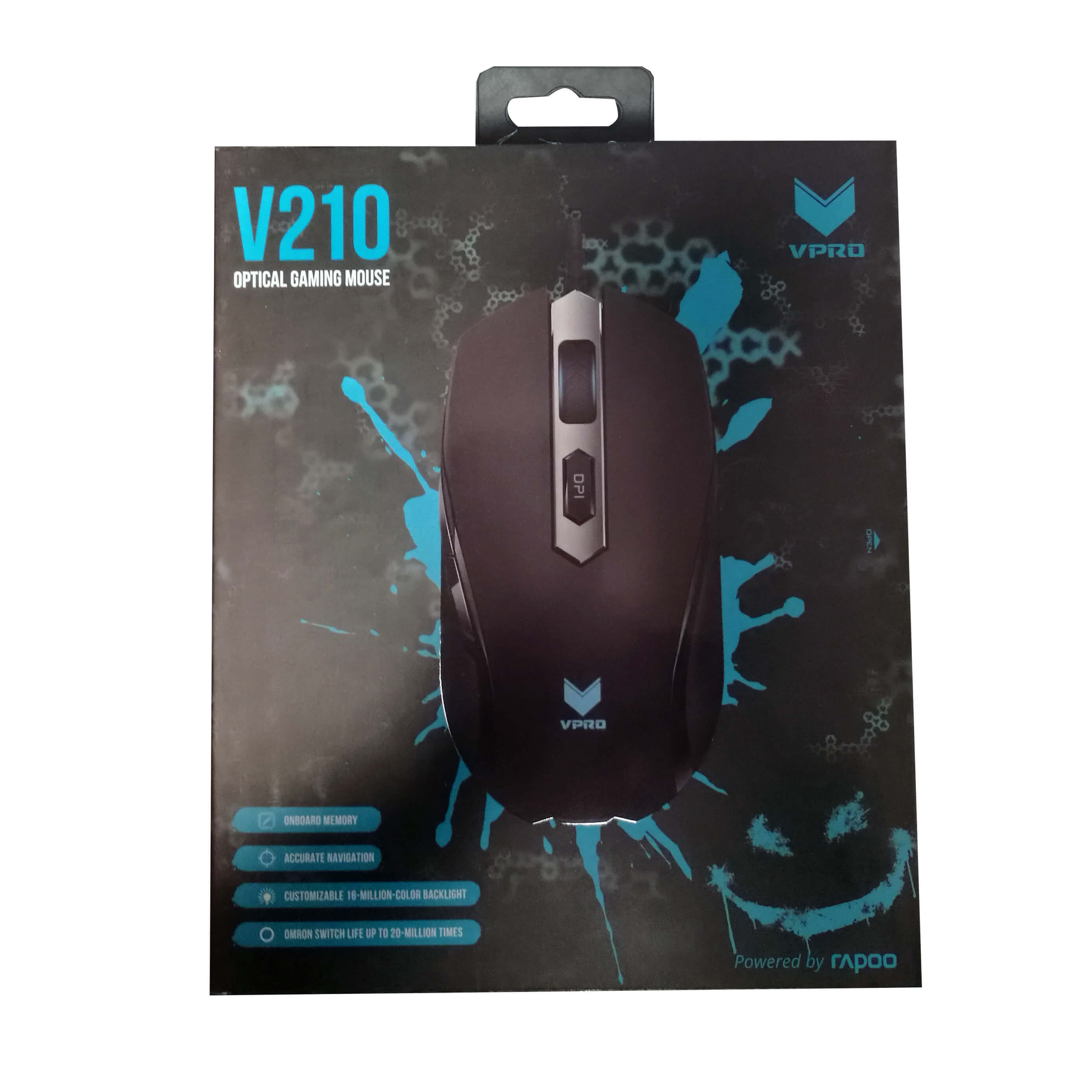 VPRO Mouse Gaming V210 Optisk Svart
