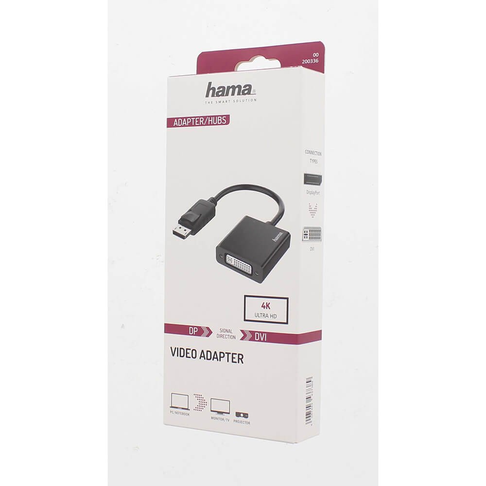 HAMA Adapter Multimedia DisplayPort-DVI 4K