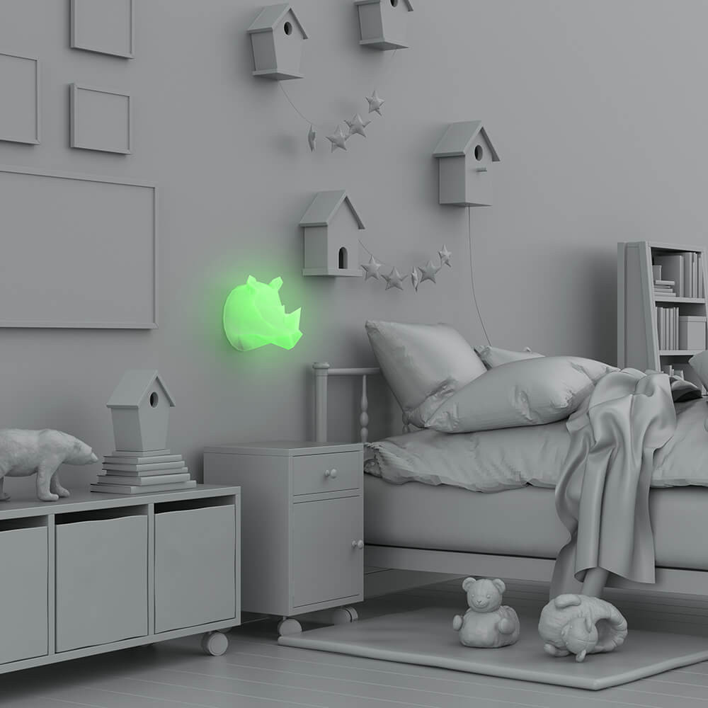 MOB Wall Nightlight Wild Light Rhino Multicolor