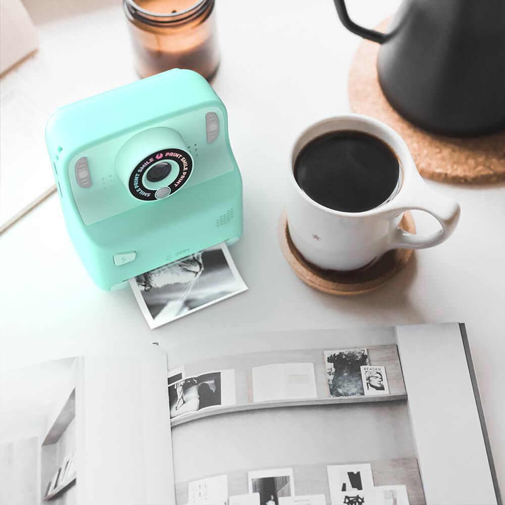 MOB Instant Cam Pixiprint 5 filmrolls 5 Games Turquoise