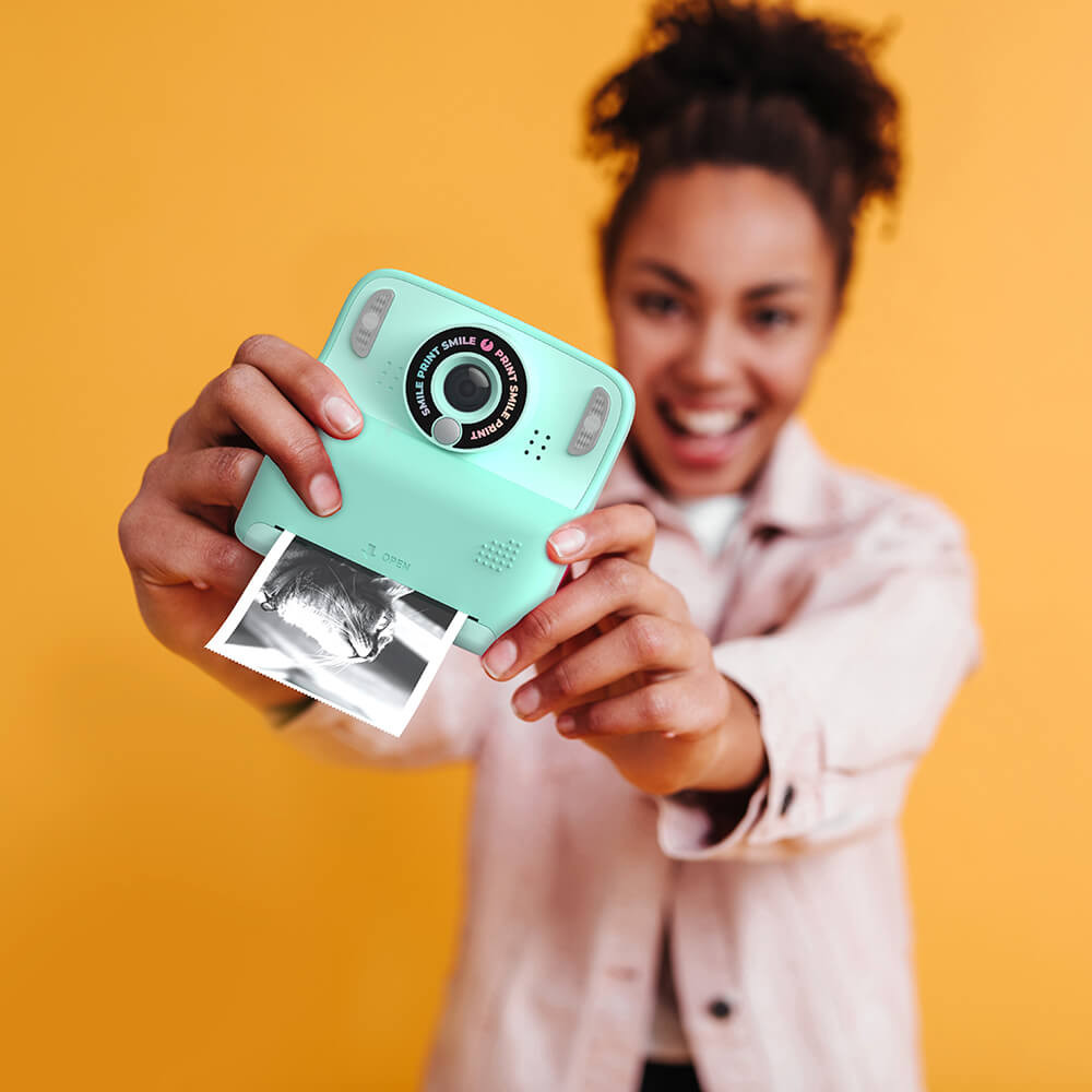 MOB Instant Cam Pixiprint 5 filmrolls 5 Games Turquoise