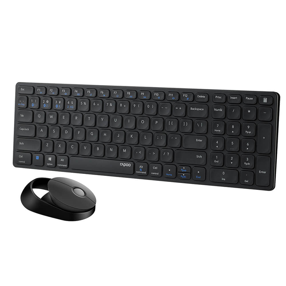 RAPOO Keyboard/Mice Set 9750M Wireless Multi-Mode Dark Grey