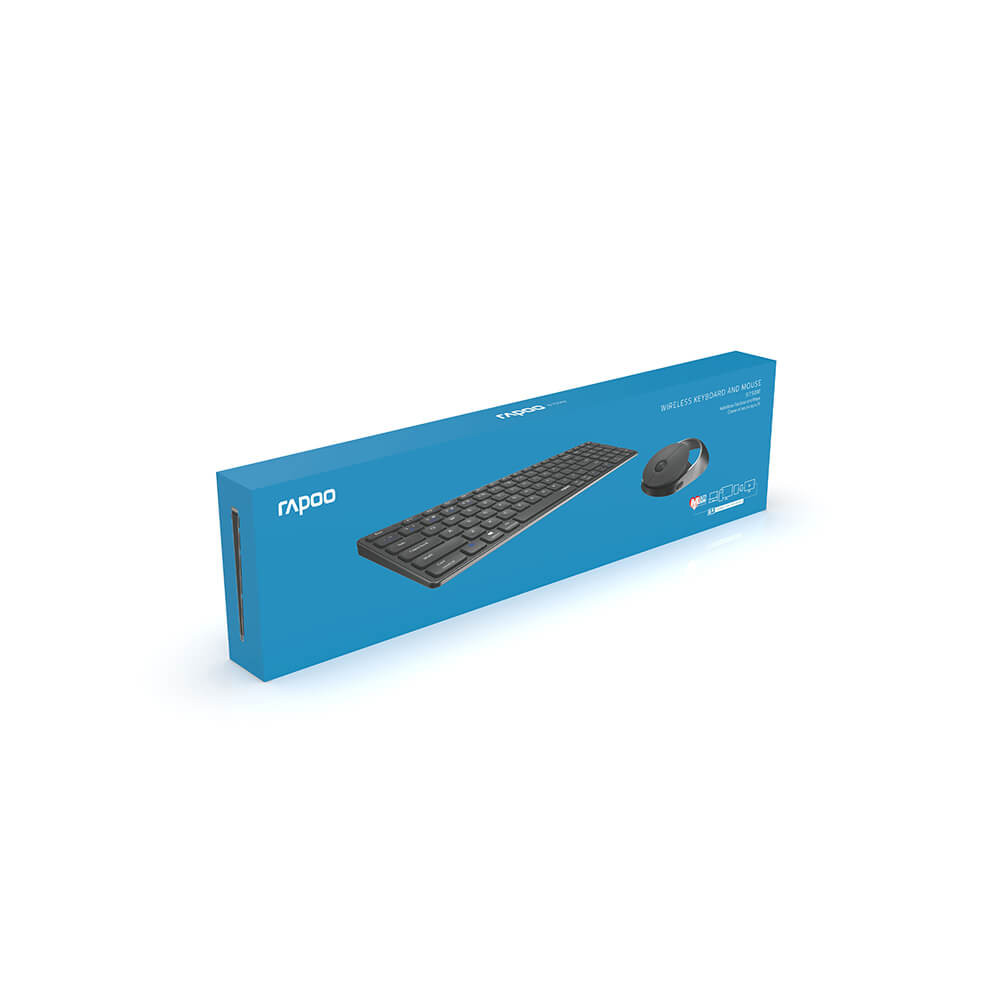 RAPOO Keyboard/Mice Set 9750M Wireless Multi-Mode Dark Grey