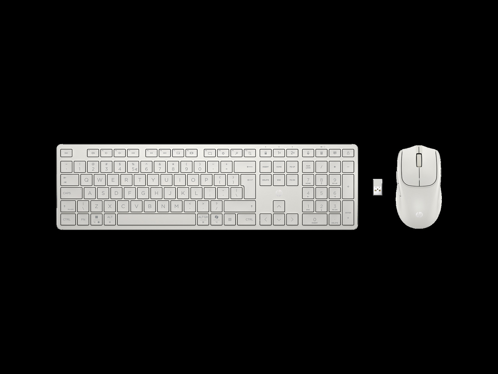 HP 495C Multi-Device Dual-Mode Mouse/Keyboard White (Nordic)