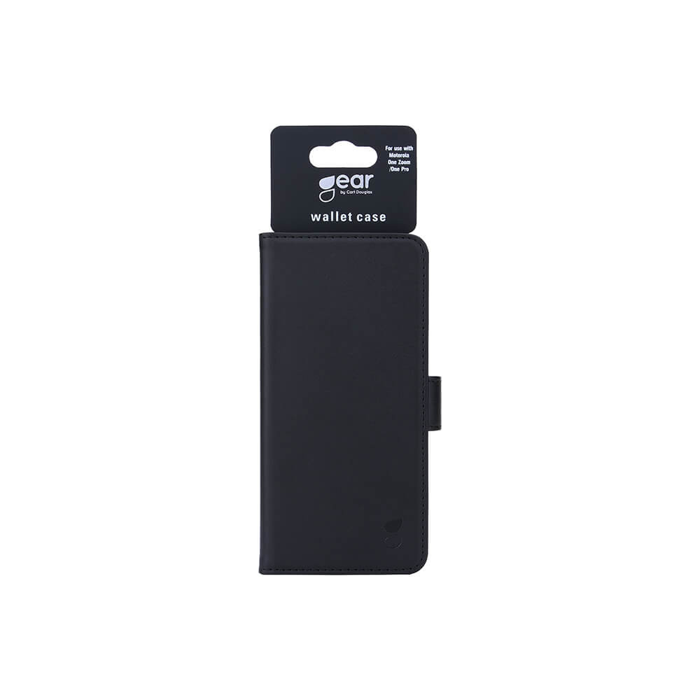 GEAR Lommebokveske svart Motorola One Zoom / One Pro