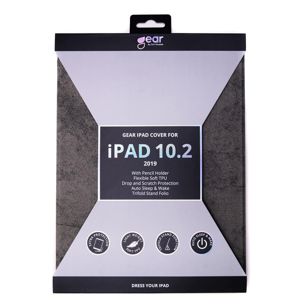 GEAR iPadetui Grå iPad 10,2" / 10,5" 19/20/21