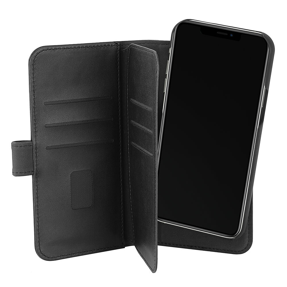 GEAR Lommebokveske Svart 7 Kortplasser iPhone 13  Pro Max 2in1 Magnetdeksel