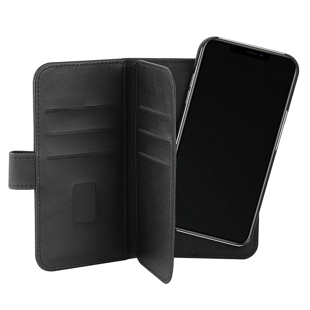 GEAR Lommebokveske Svart 7 Kortplasser iPhone 13  Pro 2in1 Magnetdeksel